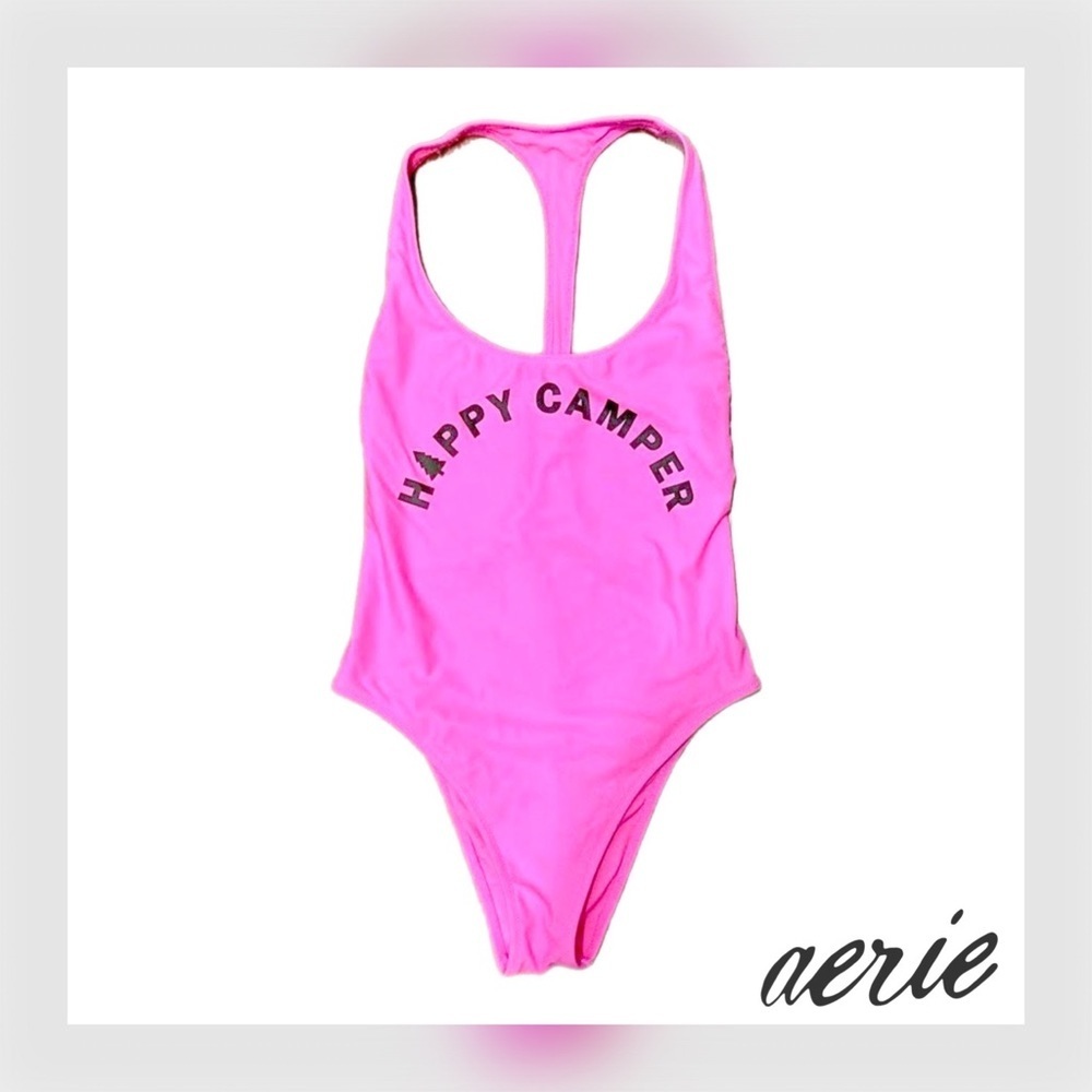 👙 AERIE || Happy Camper One Piece Swimsuit-
